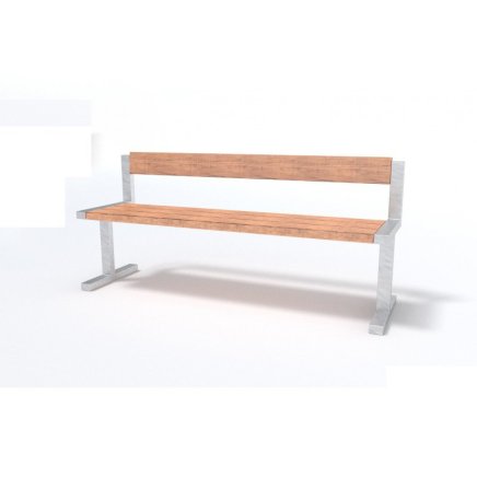 Vincent outdoor metal bench - 2