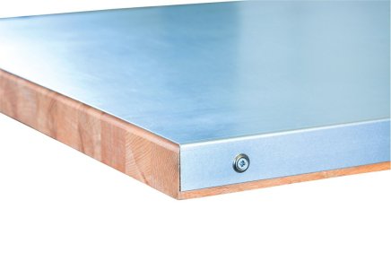 Plated worktop, dimensions 1500 x 750 mm