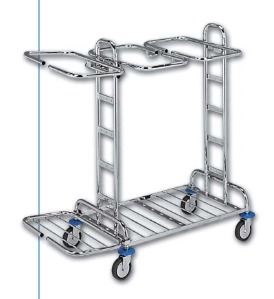 Waste and laundry sorting cart Kombi