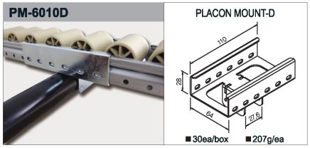 Roller track holder type PM-6010D