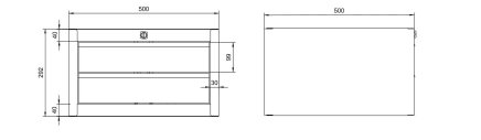 Suspended desk drawer DUK_02_A - 6