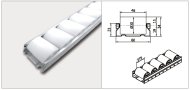 Roller track PL-601F_WM roller diameter 30 mm