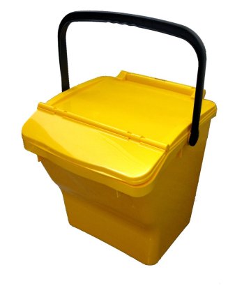 Waste bin Urba Plus - color yellow