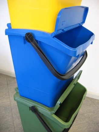 Waste bin Urba Plus - color yellow - 1