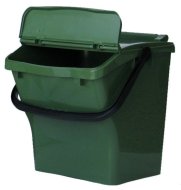 Trash bin Urba Plus - color green