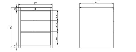 Hanging desk drawer container DUK_03_A - 6