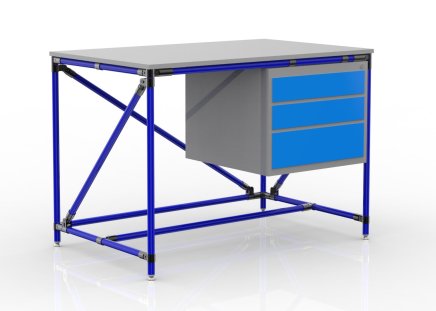 Workshop table with container with three drawers 24040532 (3 models)