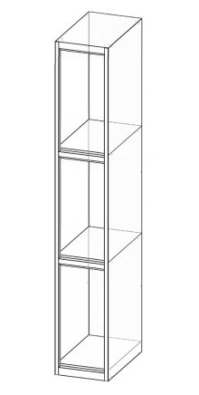 Box case with three doors XS33-18 - 4