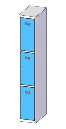 Box case with three doors XS33-18 - 3