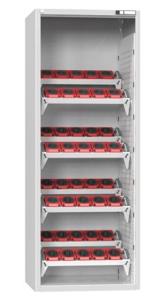 Roller cabinet for NC tools with equipment