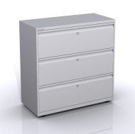 Three-drawer metal filing cabinet SYCI10/30/0/3