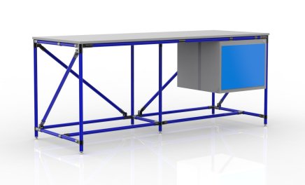 Workshop table with container width 2000 mm, 240405317