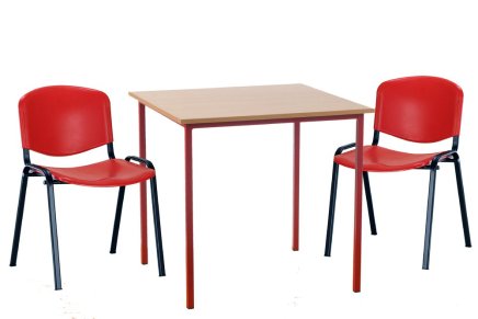 Student dining set - 2 x chairs, 1 x table (3 models)