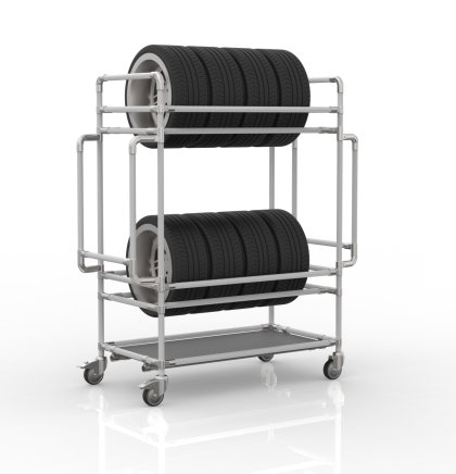 Mobile tire rack 24082636 - 1