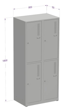 Wardrobe with split doors A82424W.2.09.2.4 - 3