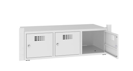 Shoe rack SNB 433 W for economy benches - 2