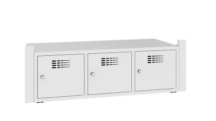 Shoe rack SNB 433 W for economy benches