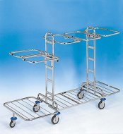 Waste and laundry sorting cart Kombi