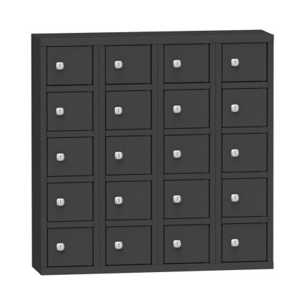 Metal cabinet with 20 lockable boxes - 2