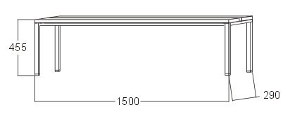 Dressing bench A6260 - width 1500 mm - 1