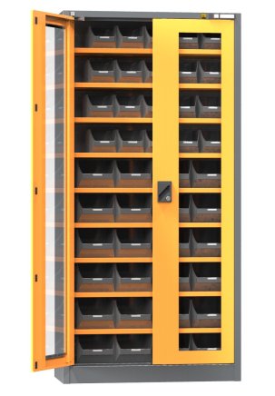 ESD cabinet with plastic boxes UK1-B21SESD