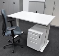 Office set with mobile container EO18_HDT_Matrix