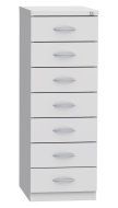 Seven-drawer filing cabinet for A6 format KAR 62D7