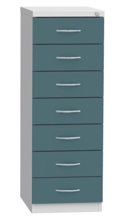 Seven-drawer filing cabinet for A6 format KAR 62D7 - 6