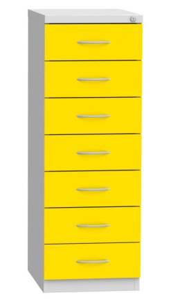 Seven-drawer filing cabinet for A6 format KAR 62D7 - 2