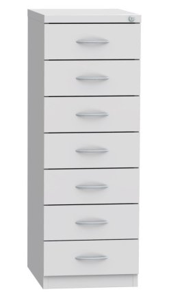 Seven-drawer filing cabinet for A6 format KAR 62D7 - 7