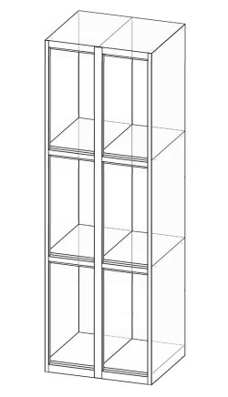 Box case with six doors XS66-18 - 4