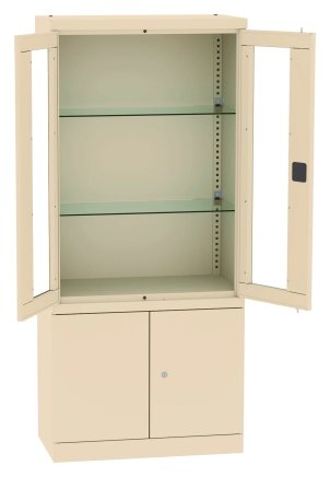 Cabinet with glass and solid doors Malow SML 114 - 6