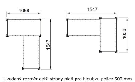 Corner rack Clip RAL (12 models) - 2