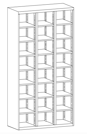 Office cabinet for storing and sorting documents Sbmk 2 - 2