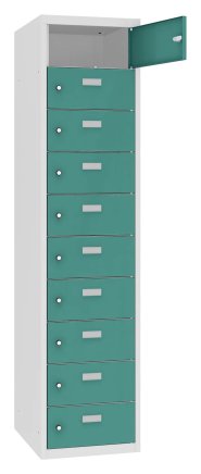 Personal lockers with 10 compartments MSus 4110 hl. 500 mm - 4