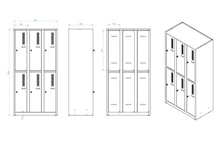 Wardrobe with split doors A83324W.2.09.2.4 - 4