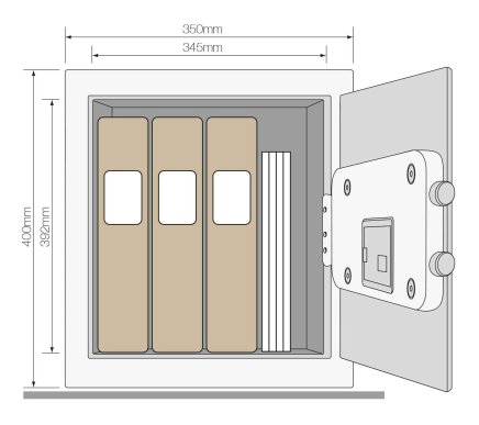 Yale High Security Professional YSEB/400/EB1 furniture safe - 7