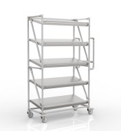 Shelving trolley for crates with 1000 mm wide inclined shelves, SP10040 (4 models)