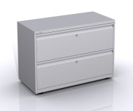 Two-drawer metal filing cabinet SYCI10/20/0/2