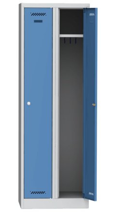 Two-compartment metal wardrobe BAS 32 A