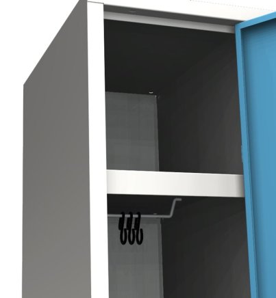 Two-compartment metal wardrobe BAS 32 A - 7