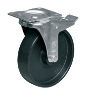 Polypropylene wheel, diameter 200 mm, swivel with brake