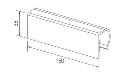 Adhesive label holder PN-3515 - 1