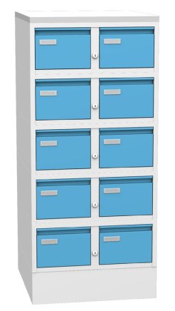 Card box - metal filing cabinet Kovos KAR 52S5