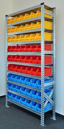 Rack with plastic boxes 877851018_VAR_7 - 2