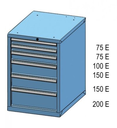 Drawer cabinet ZE 84-6 - 2