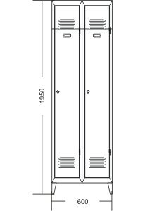 Metal wardrobe A5047 - 2