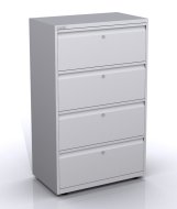 Metal filing cabinet with four drawers SYCI08/40/0/4