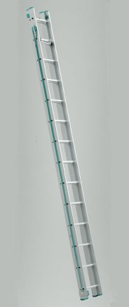 Two-part extendable Eurostyle ladder with rope (2 models)