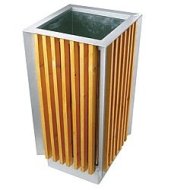 Outdoor waste bin wooden 1018